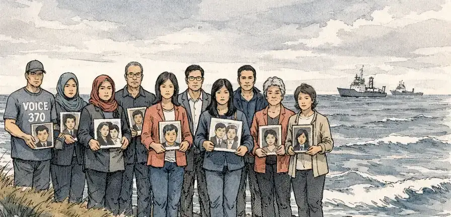 Families of MH370 Victims Urge Malaysia to Extend Search as Renewed Hunt Comes Up Empty